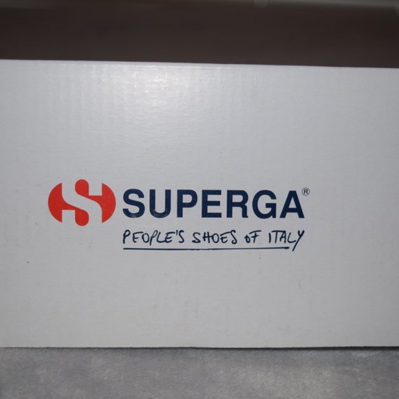 Superga Blue Tropical Lace-Up Sneaker New in Box Size 38 - Picture 2 of 11